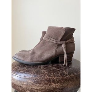 born • suede tassel bootie